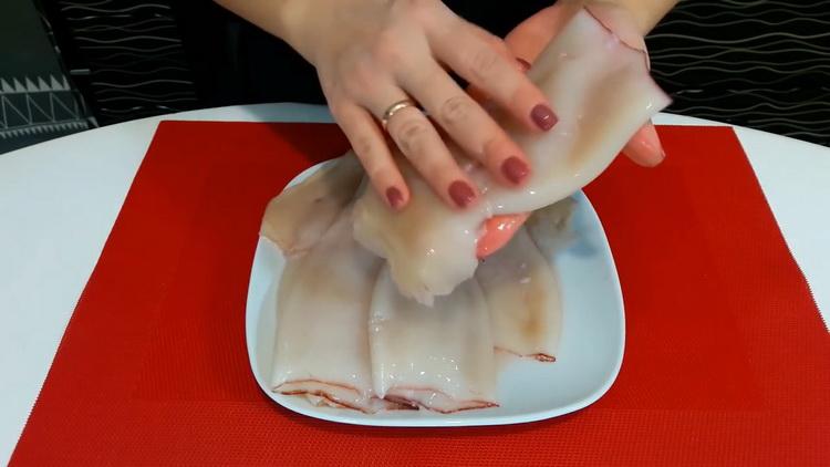 Cocinar calamares rellenos