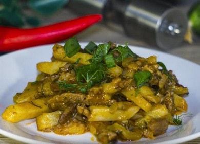 Gătim un busuioc delicios din carne de vită cu murături, conform unei rețete pas cu pas cu o fotografie.