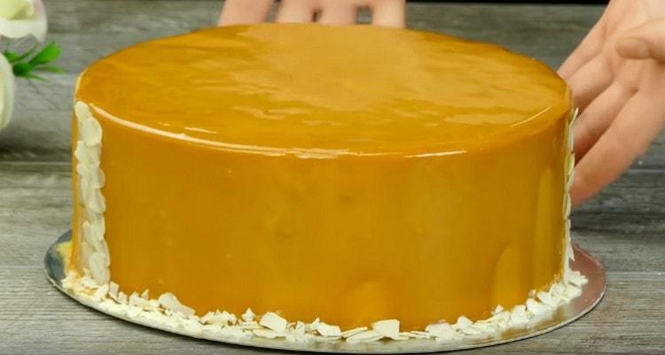 Mettez la mousse de banane au réfrigérateur.