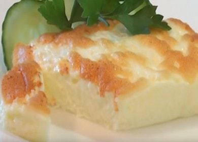 Pregătim o omletă delicioasă de proteine ​​conform unei rețete pas cu pas cu o fotografie.