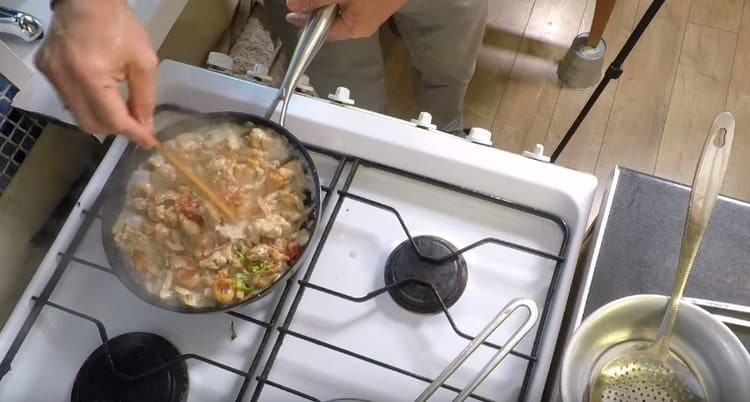 Quase no final adicionamos creme.