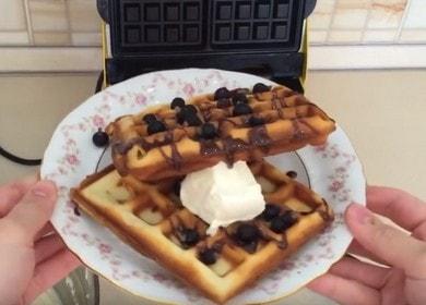 Gătit napolitane delicioase waffle: o rețetă pentru o waffle electrică cu fotografii și videoclipuri.