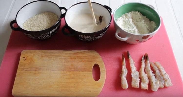 dupa faina trimitem crevetii la batut.