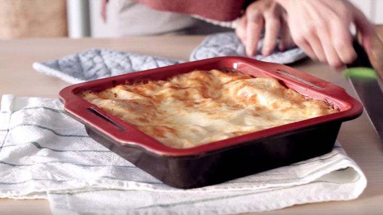 Lasagna clasică gata.
