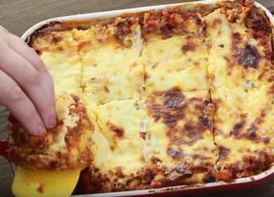 Lasagna italiană reală: rețetă cu fotografii pas cu pas.