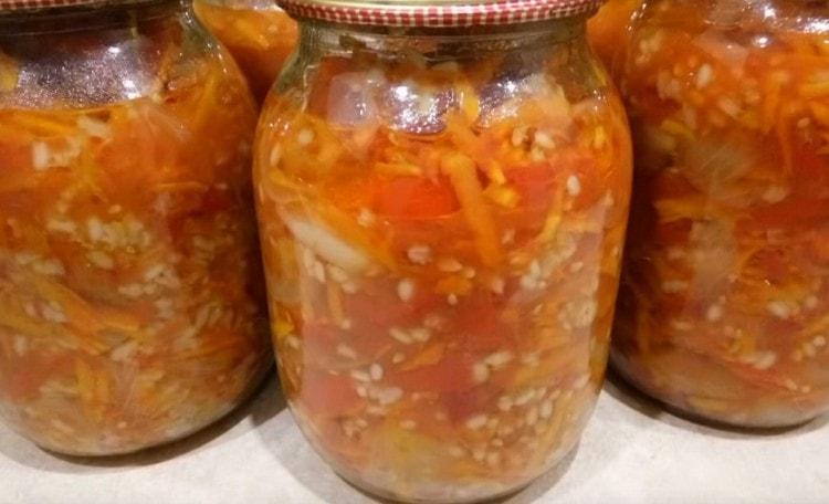 הלצ'ו עם אורז מבושל על פי מתכון זה מאוחסן בצורה מושלמת.