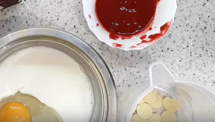 ضربنا البيض في الحليب.