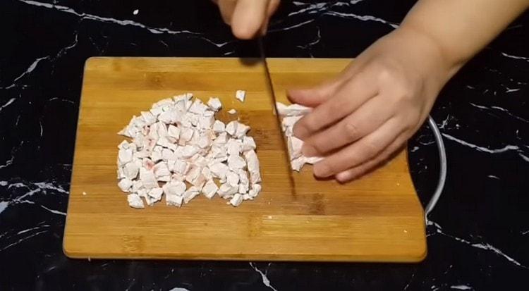 طحن ذيل الدهون.