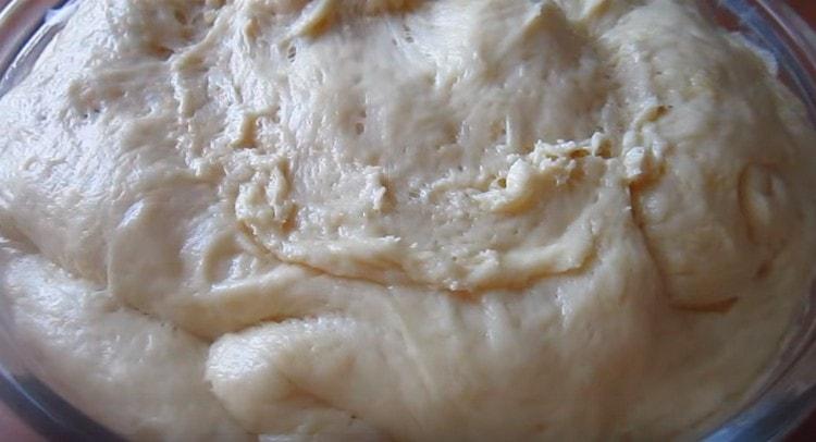 Sand og gærdej steg godt.