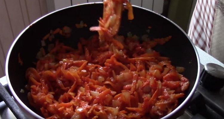 תבשיל ירקות מספר דקות.