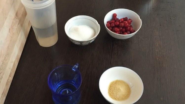 ще ни трябват пресни или замразени плодове.