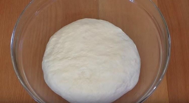Pune aluatul într-un bol și lasă-l într-un loc cald.