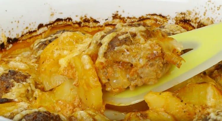 Menyedut bebola daging dalam ketuhar disediakan, seperti yang anda lihat, tidak sukar.