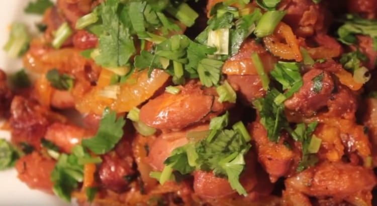 Červené fazole připravené podle tohoto receptu jsou chutné a výživné.