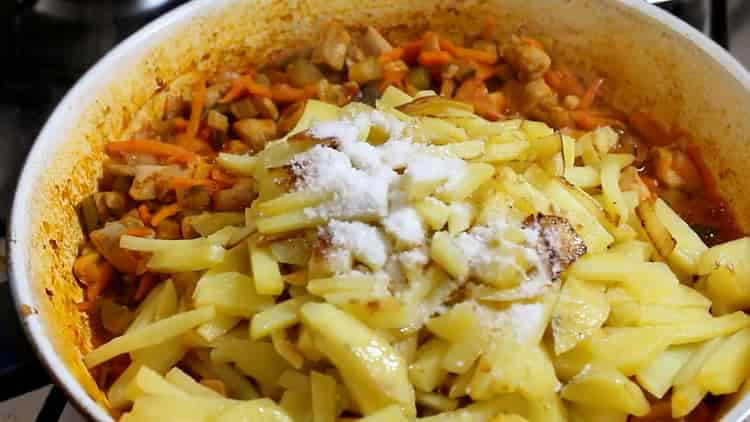 Adăugați sare pentru a face elementele de bază