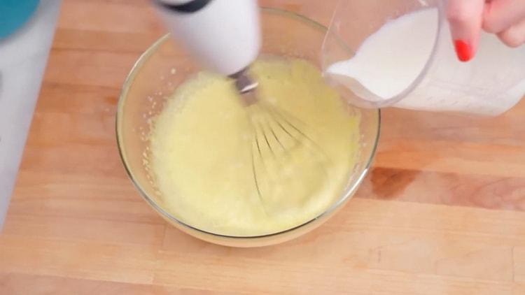 Agregue leche para hacer un budín