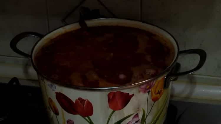 Borsch con frijoles: una receta paso a paso con fotos