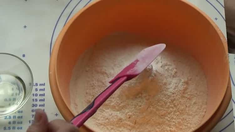 Préparez les ingrédients pour la pâte.