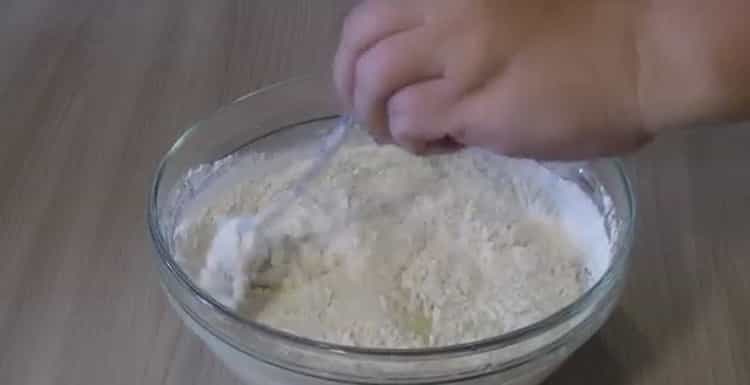 Mezcla los ingredientes para gofres vieneses