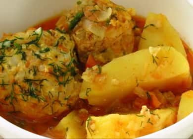 Garnitura pentru chiftele: rețetă pas cu pas cu fotografii