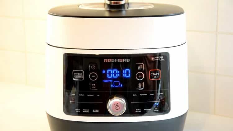 Pro přípravu pohanky nastavte požadovaný režim