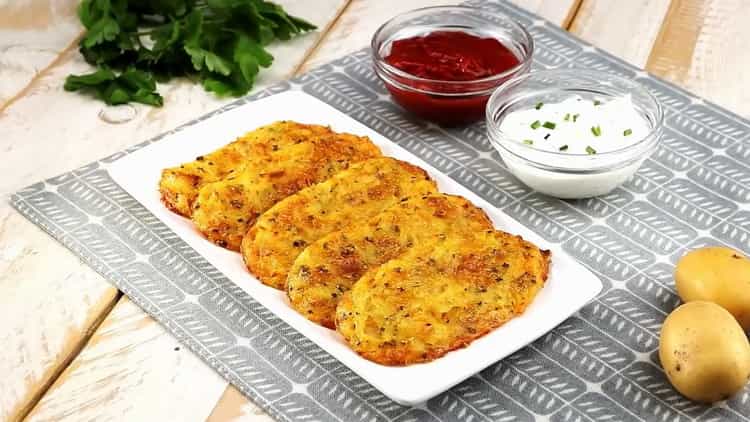 los panqueques de papa están listos