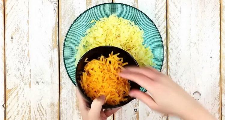 Para hacer panqueques, rallar queso