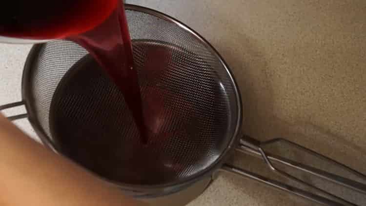 Napněte ingredience, aby se želé