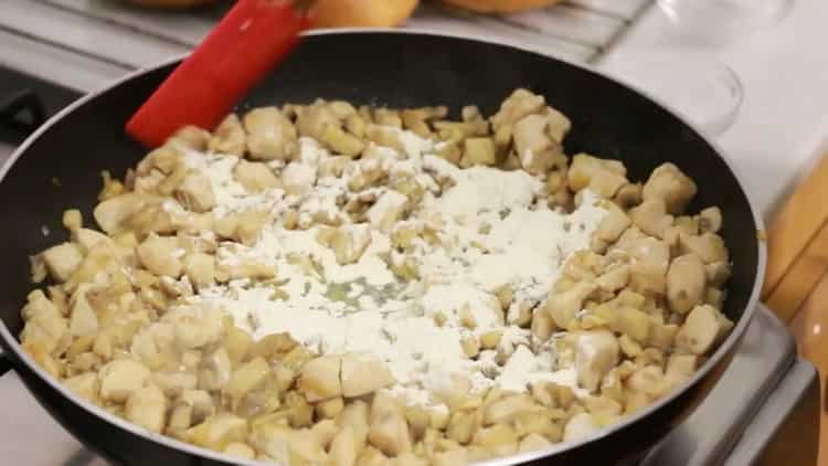 Agrega harina para cocinar