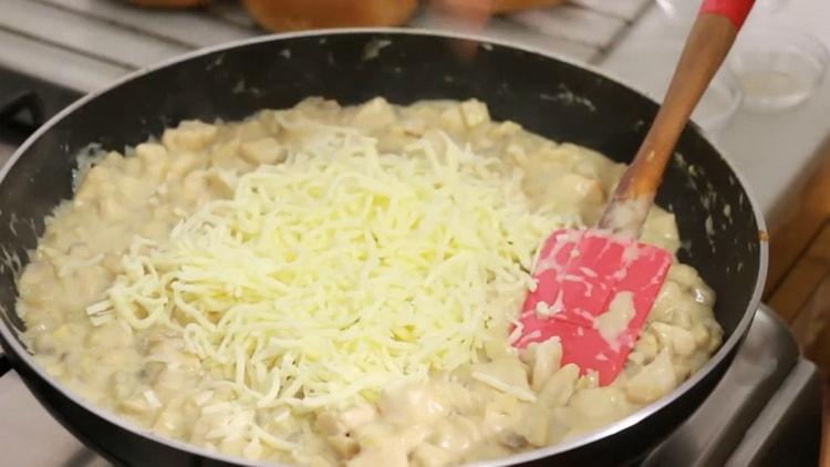 Para cocinar, agregue queso