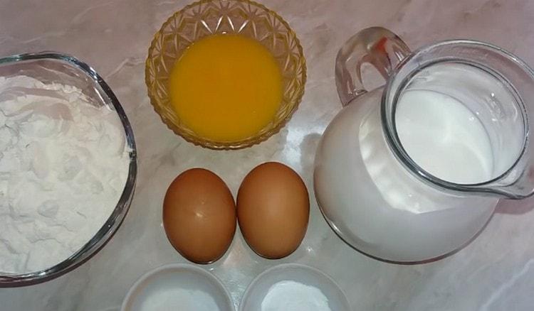 Topiți untul în avans.