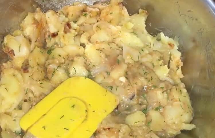 Amestecă ingredientele pentru a găti.