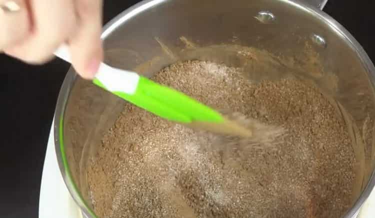 Při vaření smíchejte ingredience