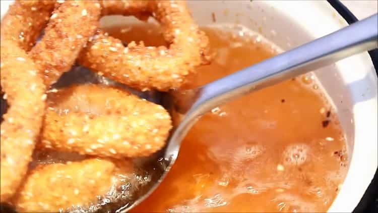 Squid sună pe o rețetă pas cu pas cu fotografii