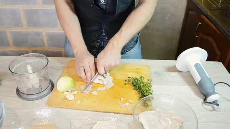 Gatavošanai sagrieziet zaļumus