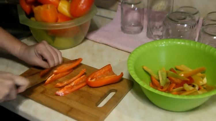 Cuisson du lecho selon la recette classique