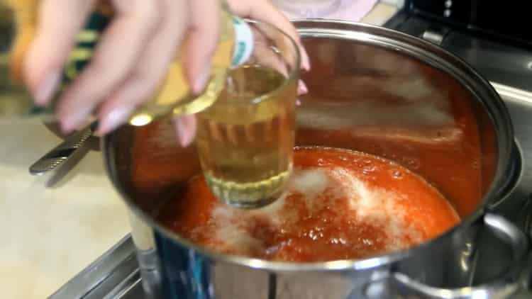 Pour combiner lecho, combinez les ingrédients