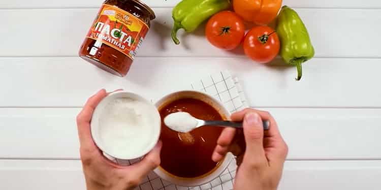 For at blande lecho blandes ingredienserne