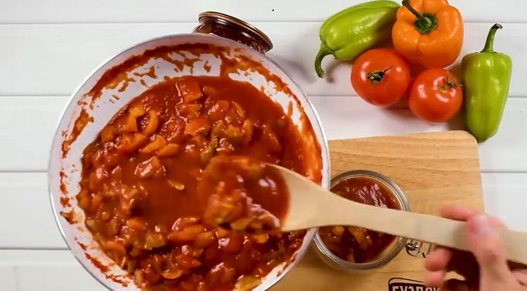 For at blande lecho blandes ingredienserne