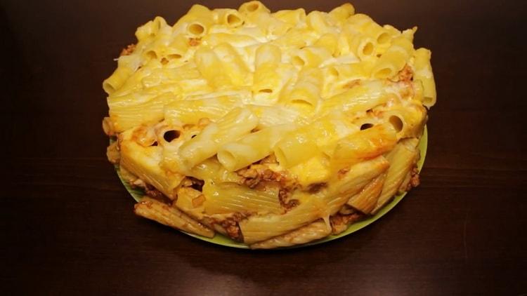 многопечени макаронени изделия с кайма