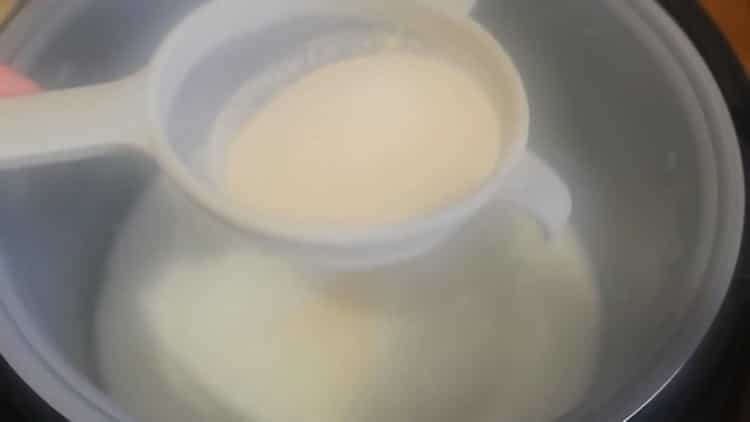 Cerneti semola pentru a face semolina