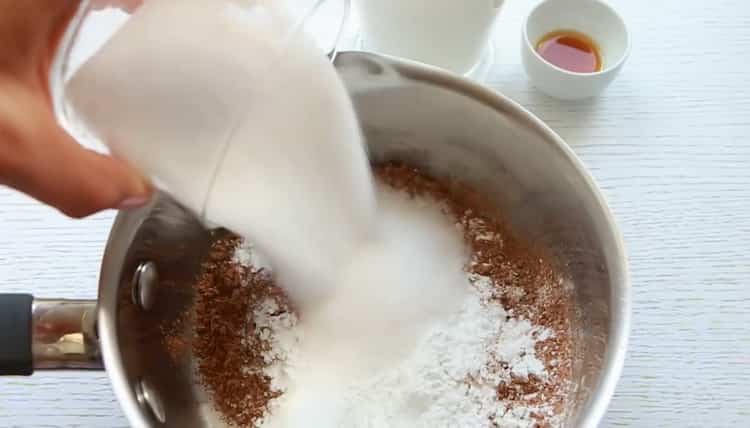 Cocinar un pudín de receta simple