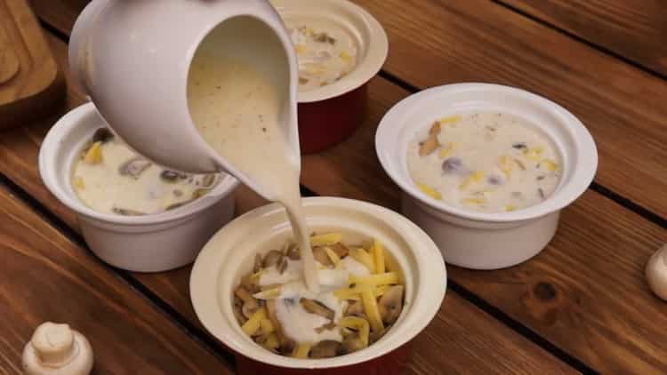 K přípravě jclien. zalijeme bešamelovou omáčkou