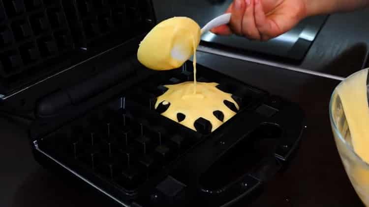 Подгответе техниката за приготвяне на вафли