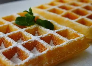 Gofre moi pentru fiarele cu waffle electrice: rețetă pas cu pas cu fotografie