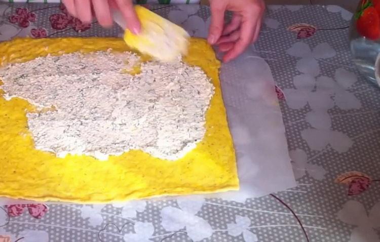 Puneți umplutura pentru a pregăti vasul