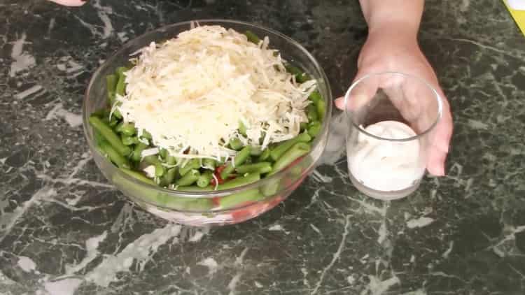 За да добавите боб, добавете майонеза