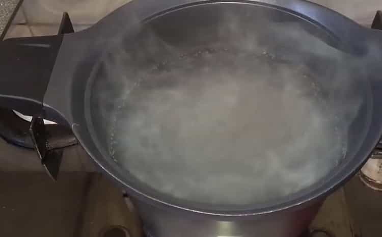 Vaření zelený fazolový salát