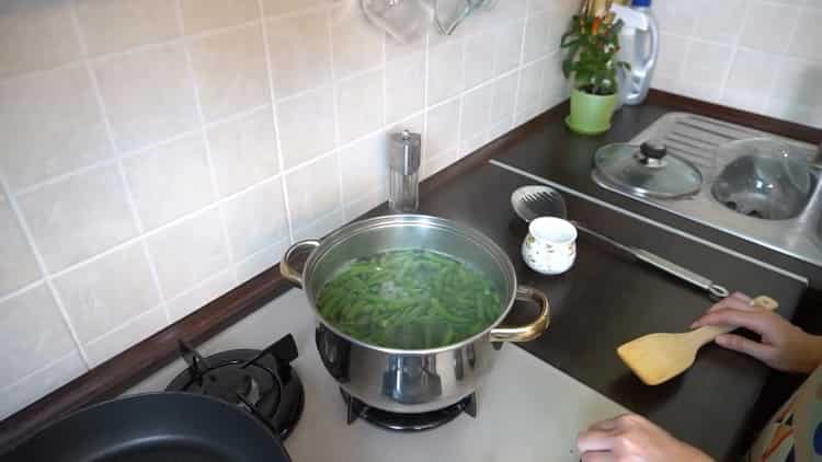 За да сварите боба, сварете съставките