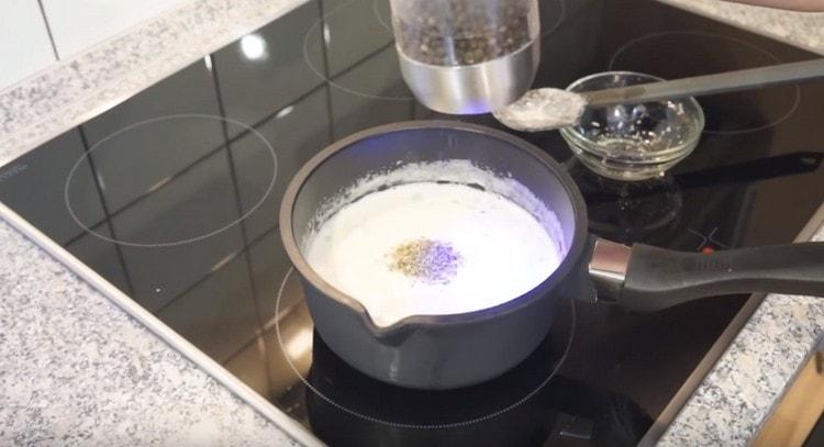 Fügen Sie Oregano und Pfeffer hinzu, um zu schmecken.